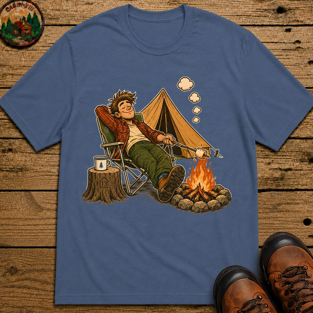 Lazy Camper T-Shirt - Blue Jean