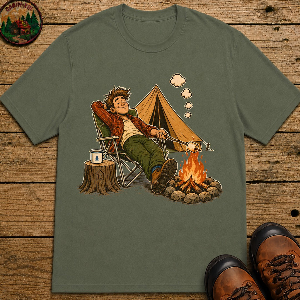 Lazy Camper T-Shirt - Moss
