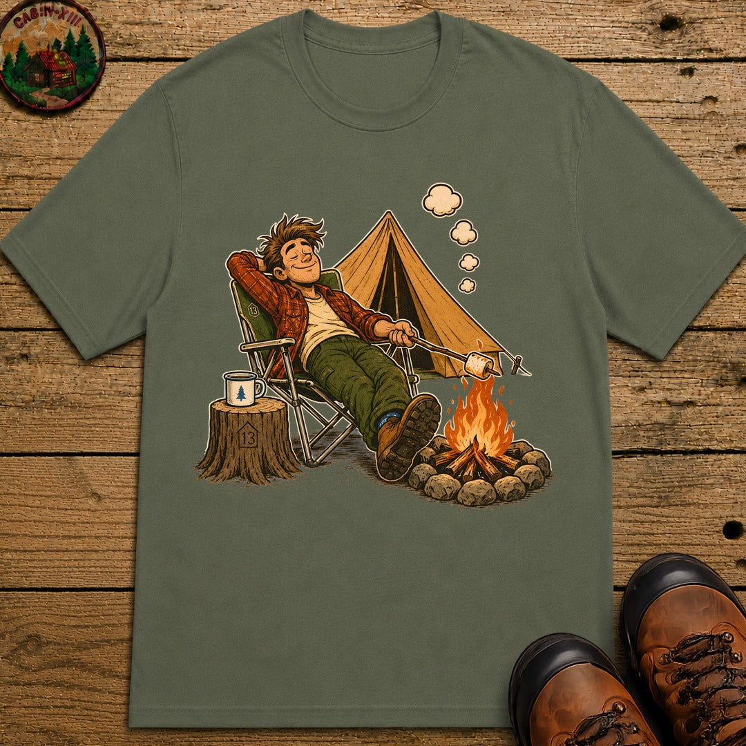Lazy Camper T-Shirt - Moss