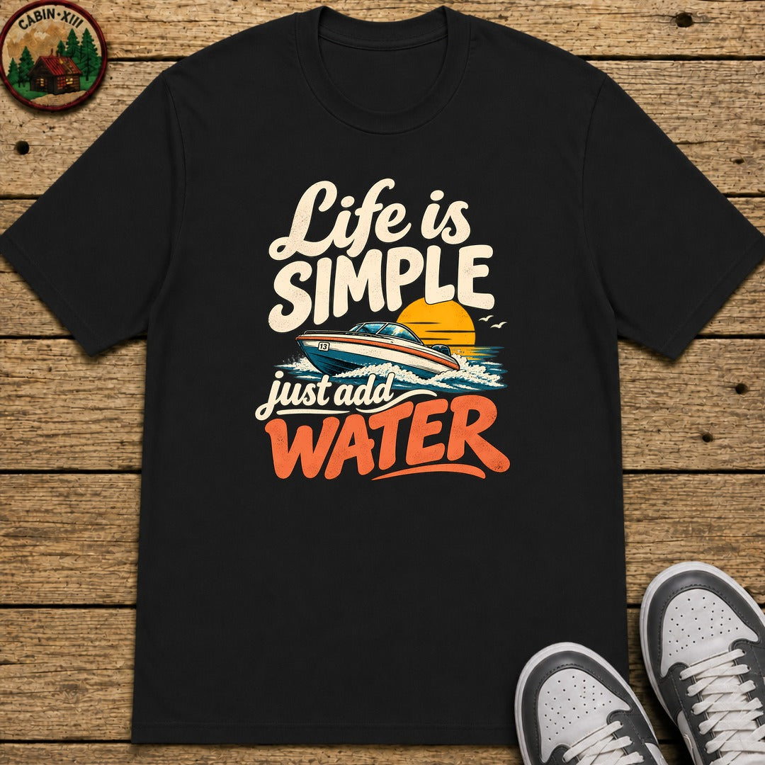 Life Is Simple Kids T-Shirt - Black