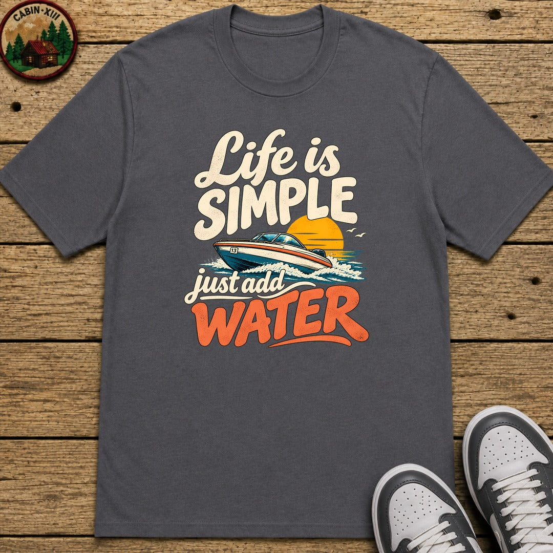 Life Is Simple Kids T-Shirt - Charcoal