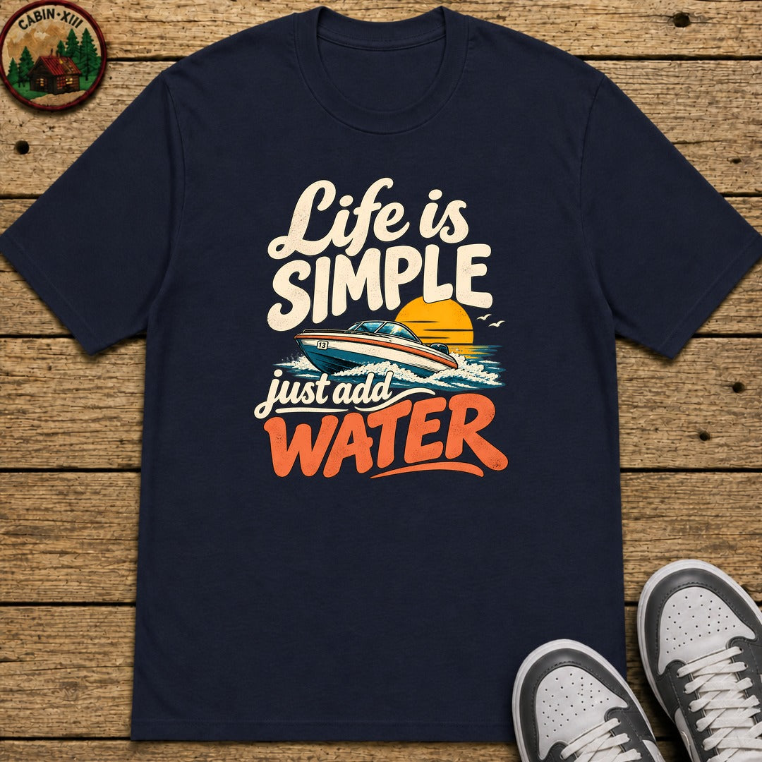 Life Is Simple Kids T-Shirt - Navy