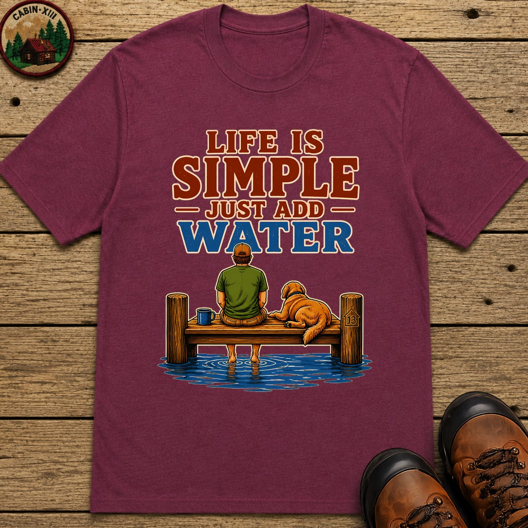Life Is Simple T-Shirt - Berry