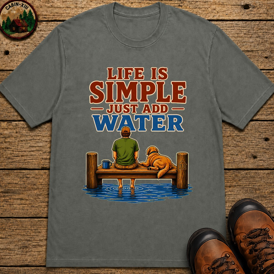 Life Is Simple T-Shirt - Pepper