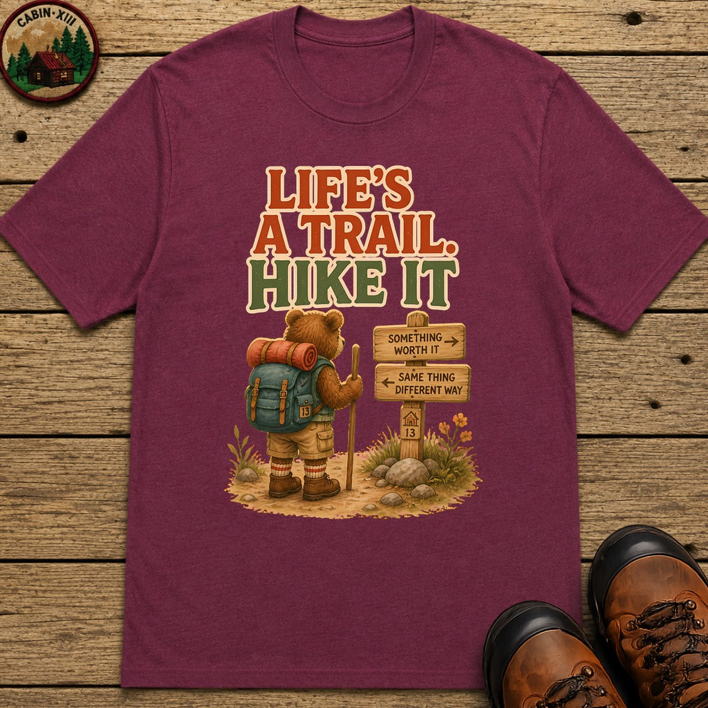 Life'S A Trail T-Shirt - Berry