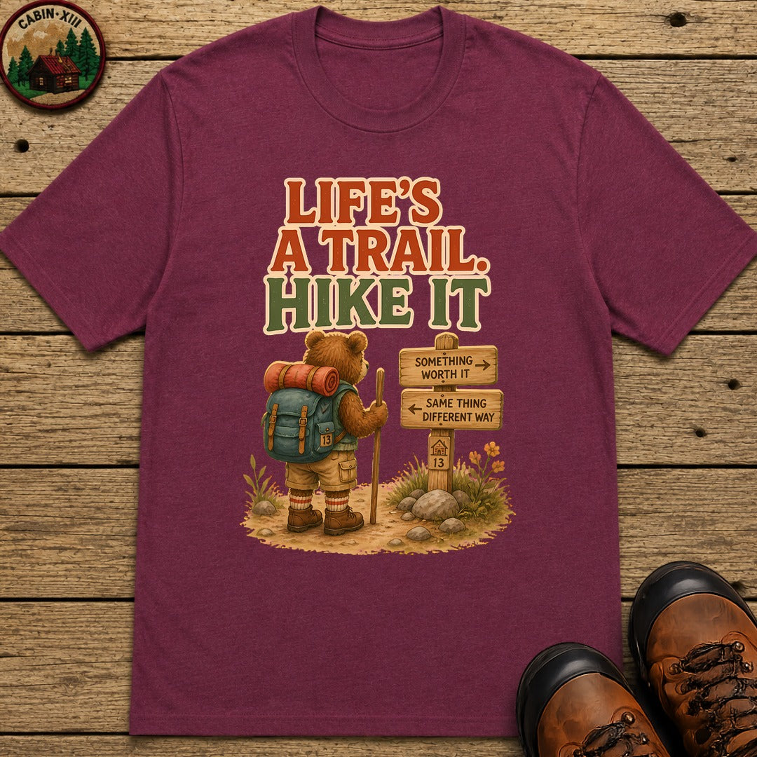 Life'S A Trail T-Shirt - Berry