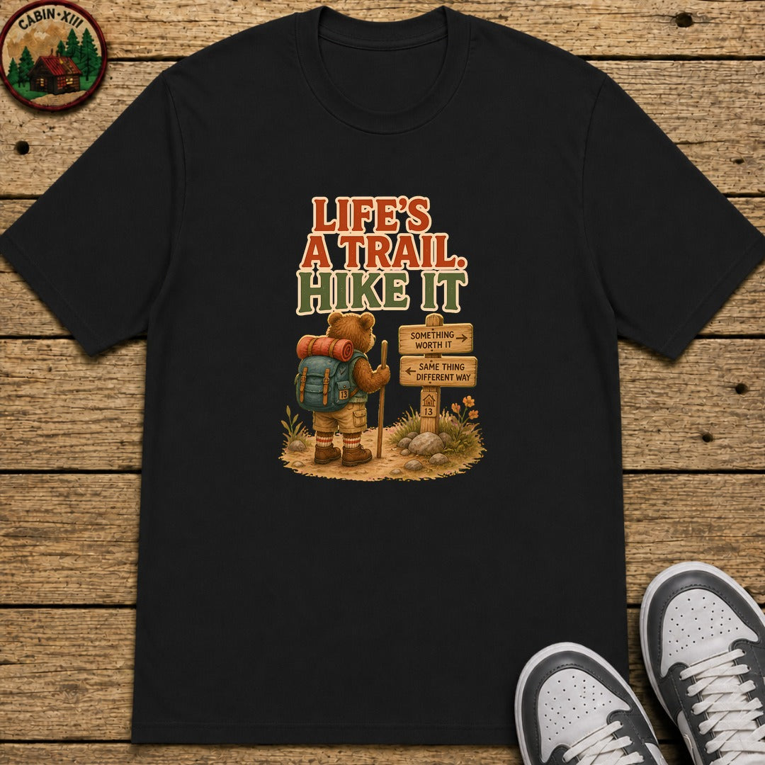 Life's A Trail Kids T-Shirt - Black