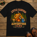 Little Camper's Adventure Club T-Shirt - Black