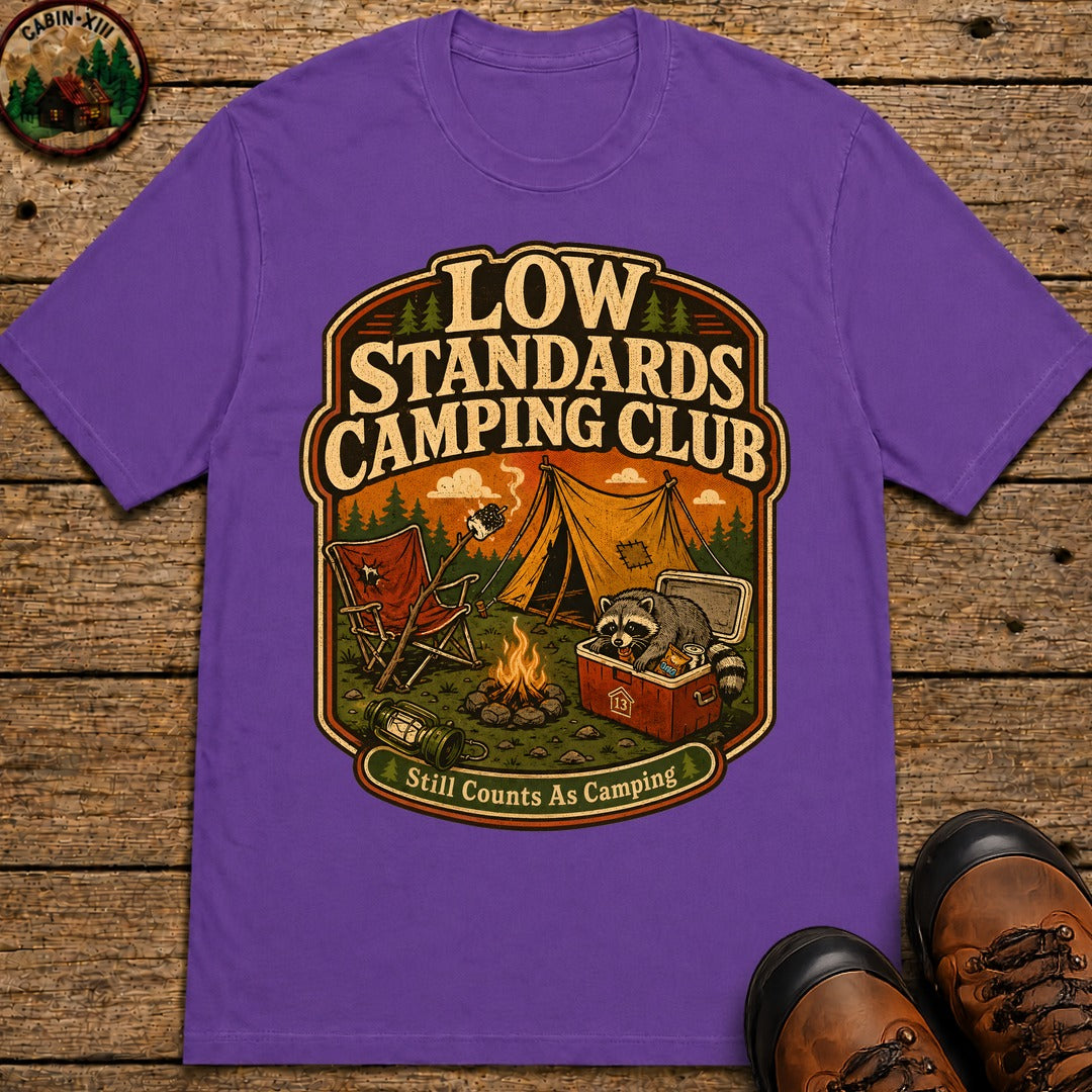 Low Standards Camping Club T-Shirt - Grape