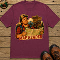 Map Reader T-Shirt - Berry