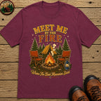 Meet Me By The Fire T-Shirt - Berry