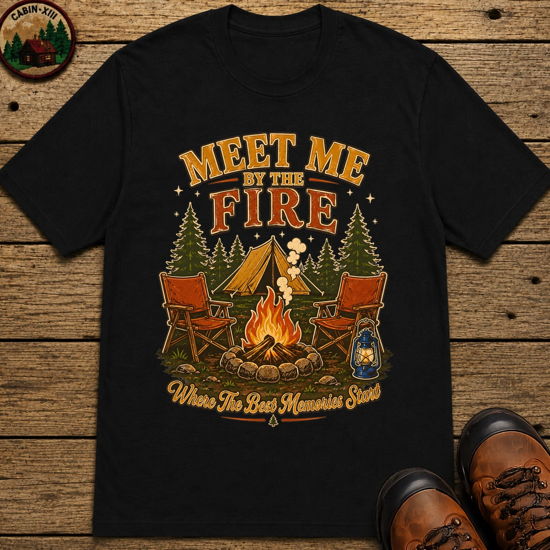 Meet Me By The Fire T-Shirt - Black