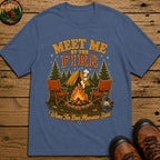 Meet Me By The Fire T-Shirt - Blue Jean