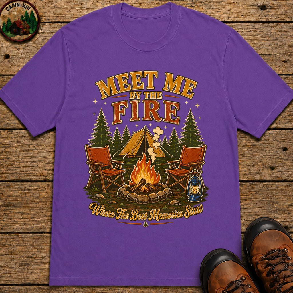 Meet Me By The Fire T-Shirt - Grape
