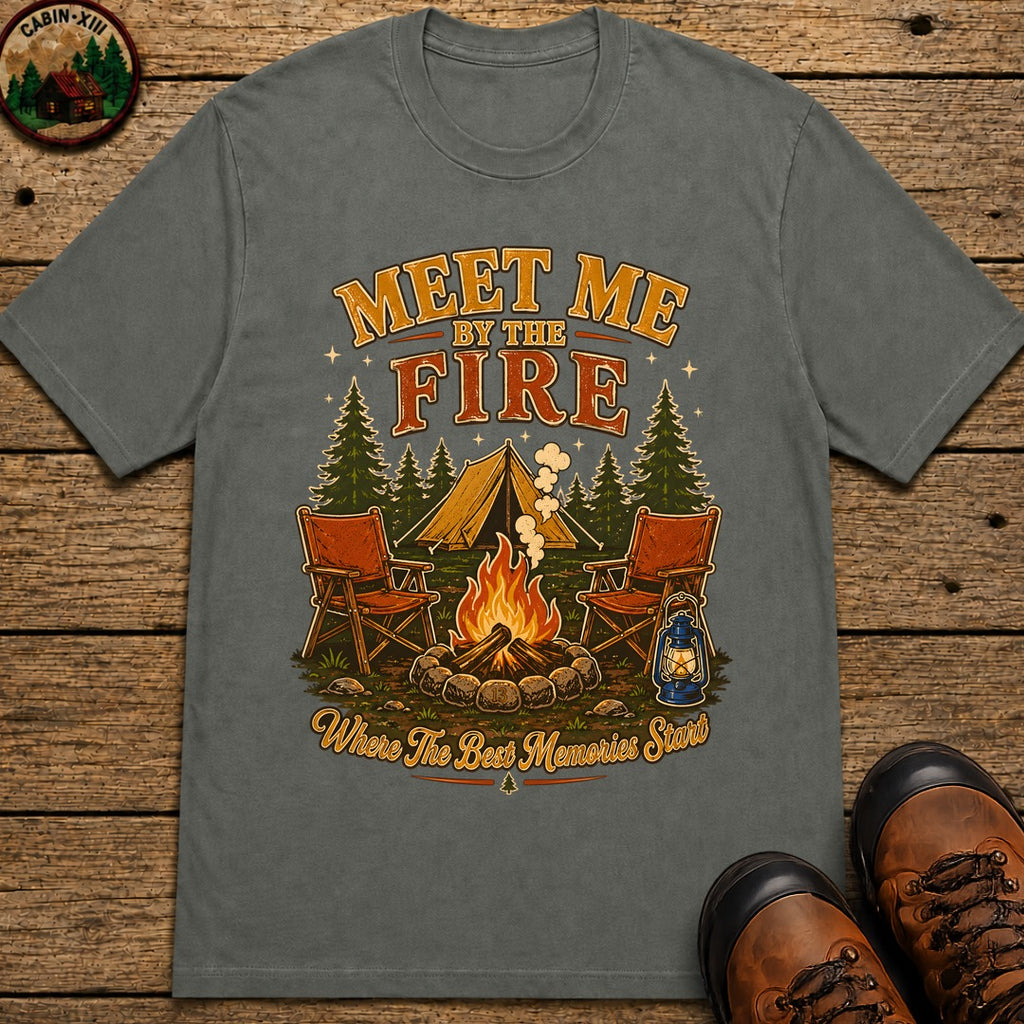 Meet Me By The Fire T-Shirt - Pepper