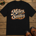 Miles of Smiles — Vintage Road Trip and Hiking Tee - Black