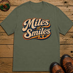 Miles of Smiles — Vintage Road Trip and Hiking Tee - Moss