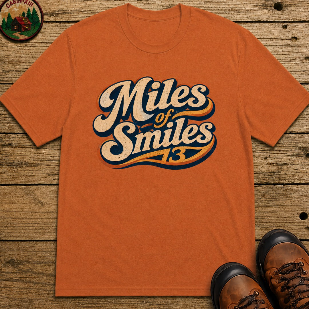 Miles of Smiles — Vintage Road Trip and Hiking Tee - Yam