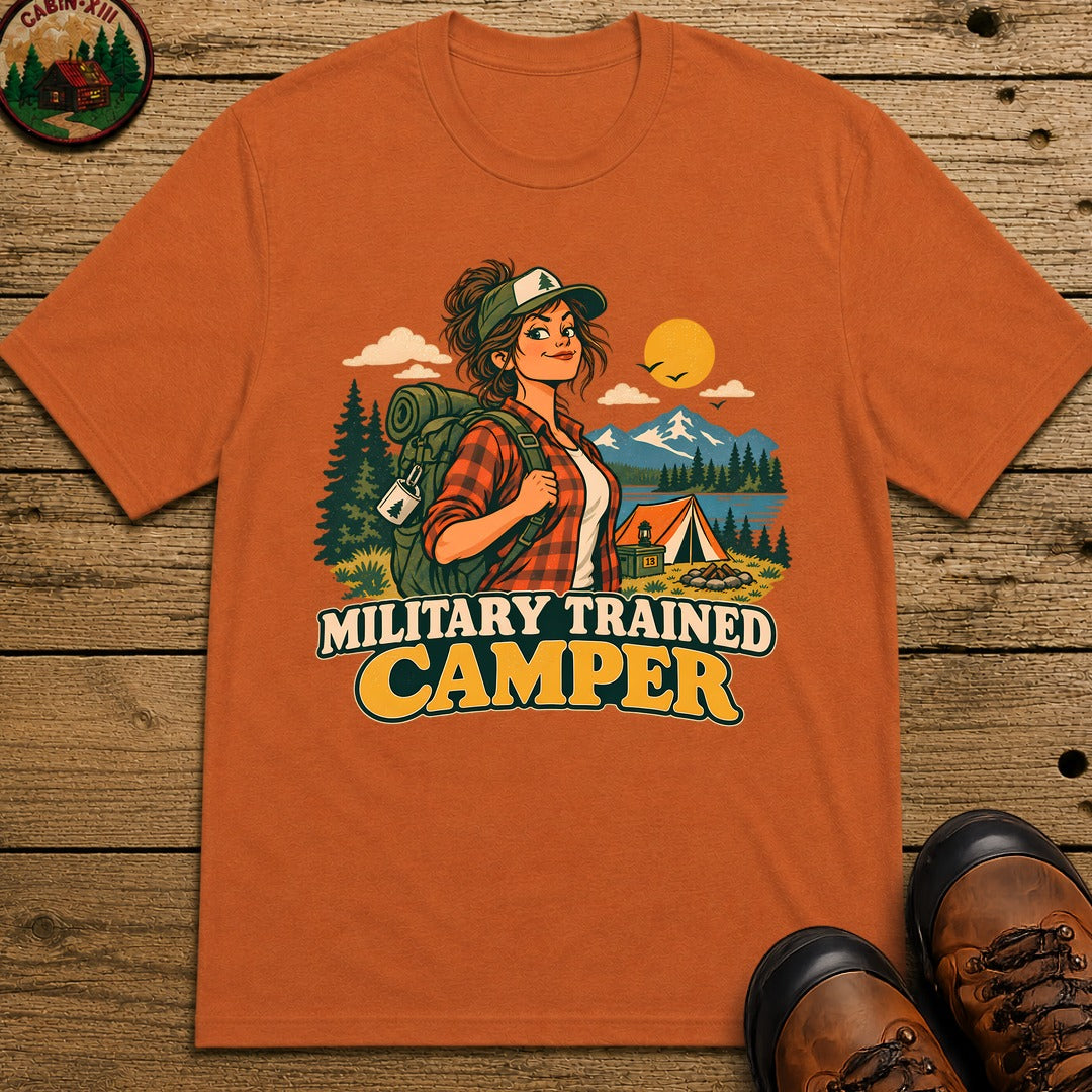 Military Trained Camper (Female) T-Shirt - Yam