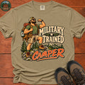 Military Trained Camper (Male) V2 T-Shirt - Khaki
