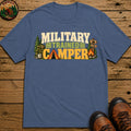 Military Trained Camper T-Shirt - Blue Jean