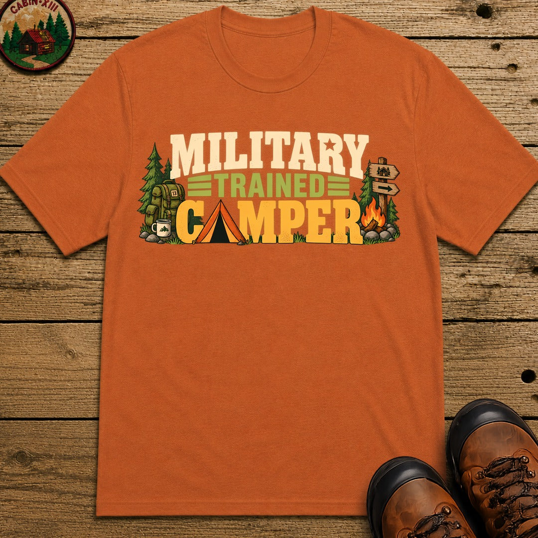 Military Trained Camper T-Shirt - Yam