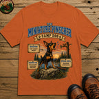Miniature Pinscher Camp Dog - Tiny Sheriff Energy Tee - Yam