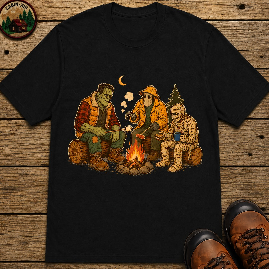 Monster'S Camping T-Shirt - Black