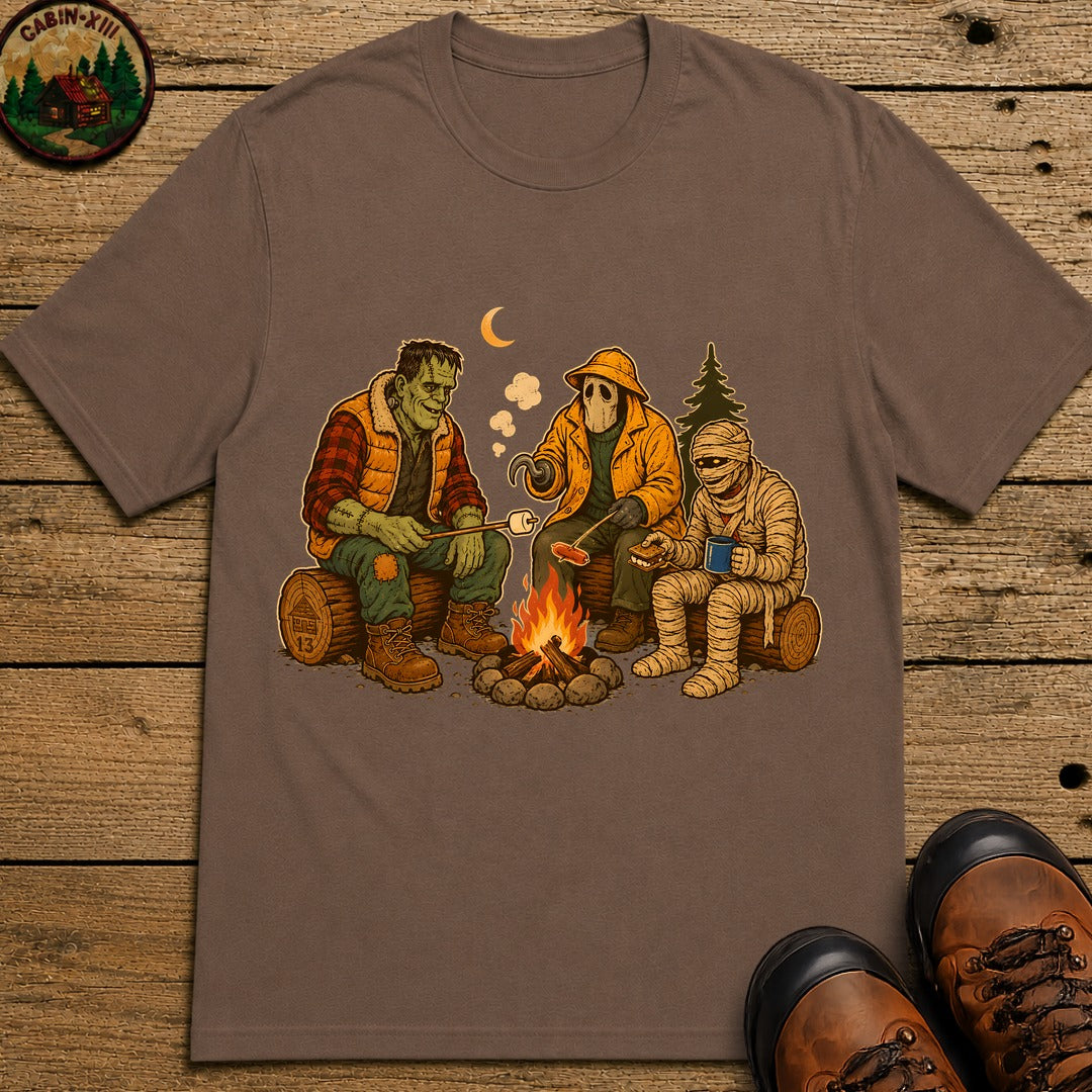 Monster'S Camping T-Shirt - Espresso