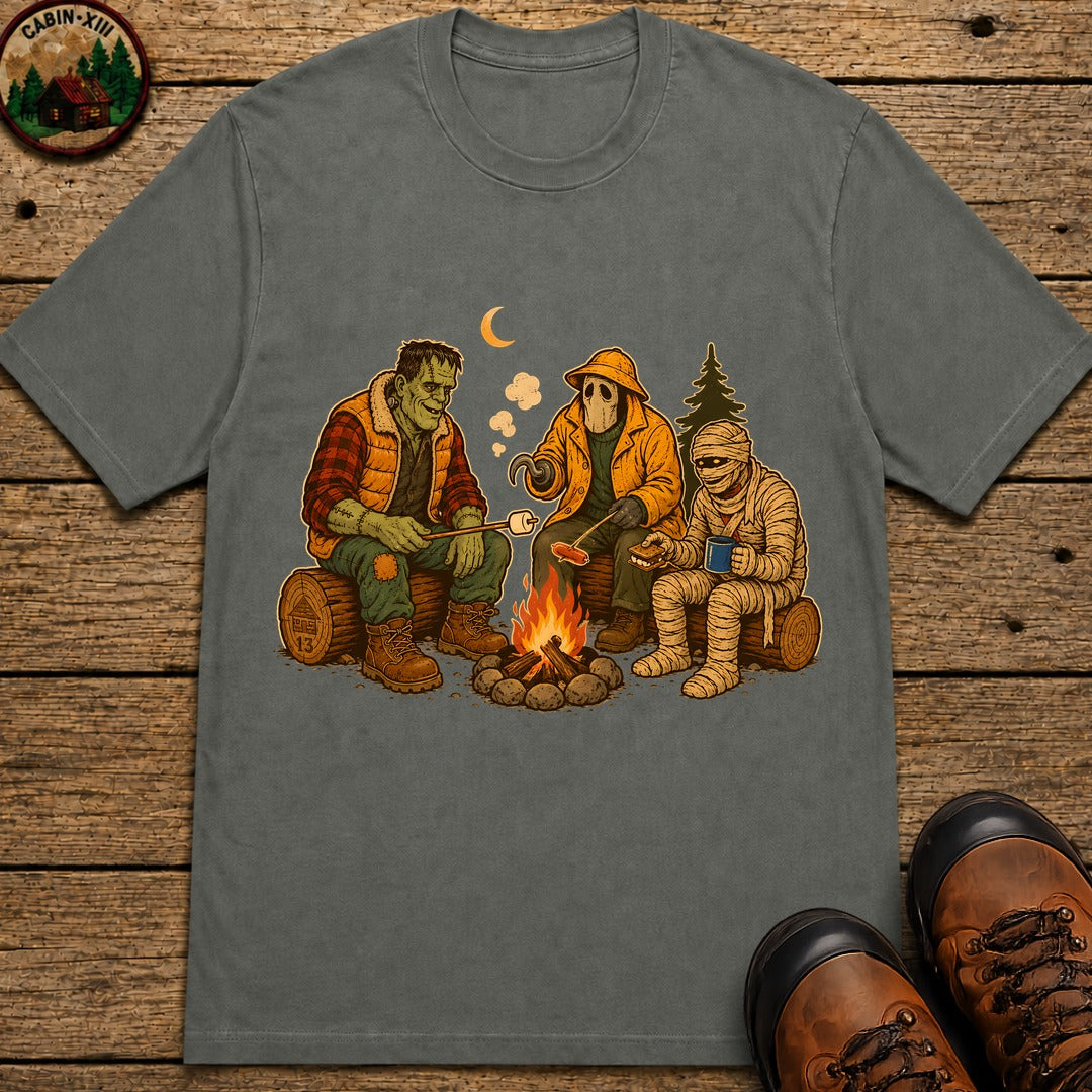 Monster'S Camping T-Shirt - Pepper