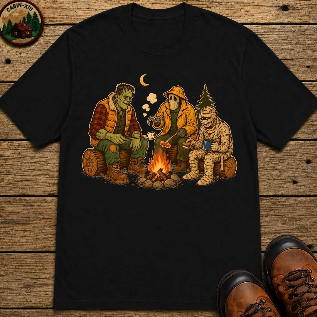 Monster'S Camping T Shirt - Black