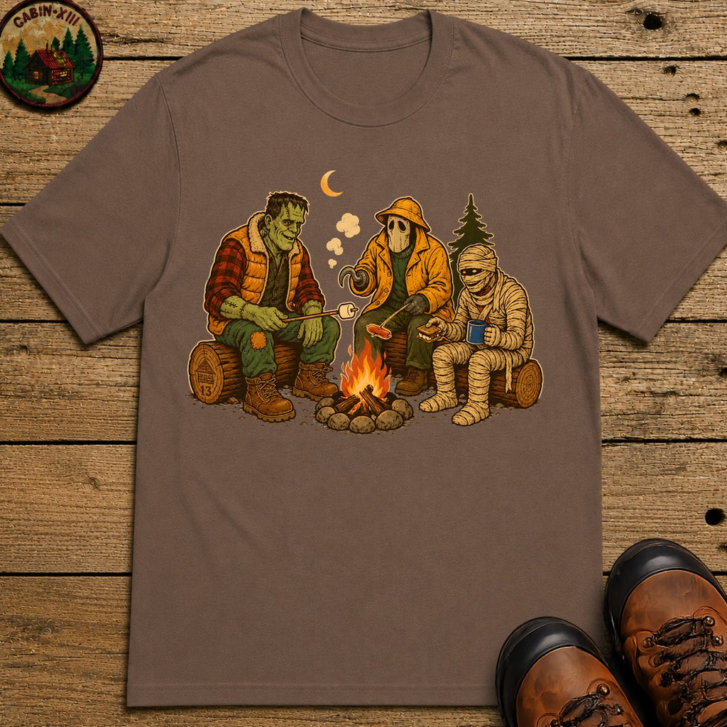Monster'S Camping T Shirt - Espresso