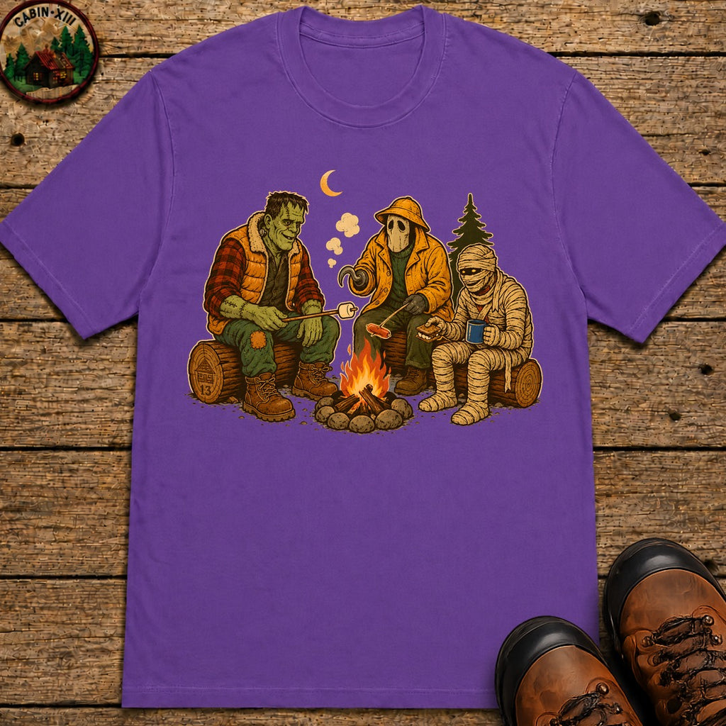 Monster'S Camping T Shirt - Grape