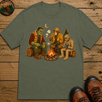 Monster'S Camping T Shirt - Moss