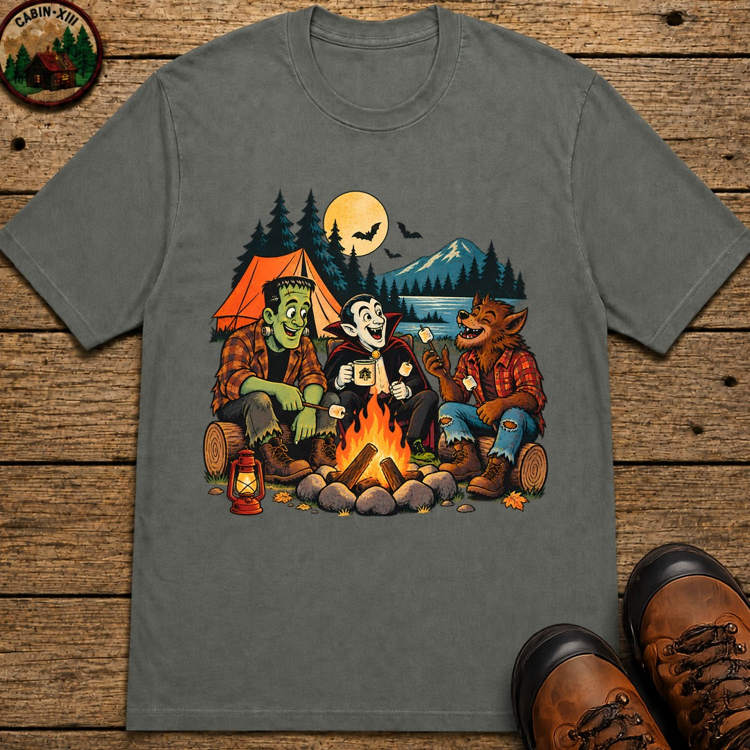 Monster's Camping T-Shirt - Pepper