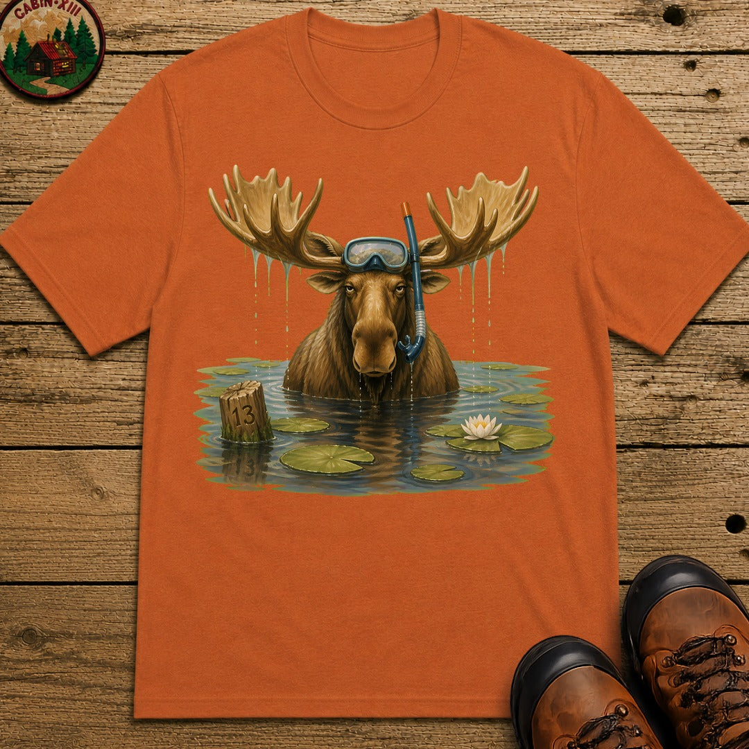Moose With A Snorkel T-Shirt - Yam