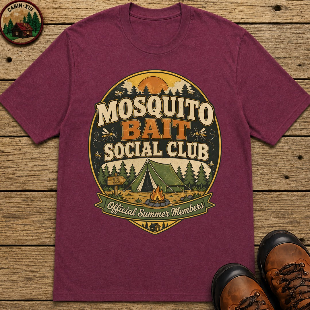 Mosquito Bait Social Club T Shirt - Berry