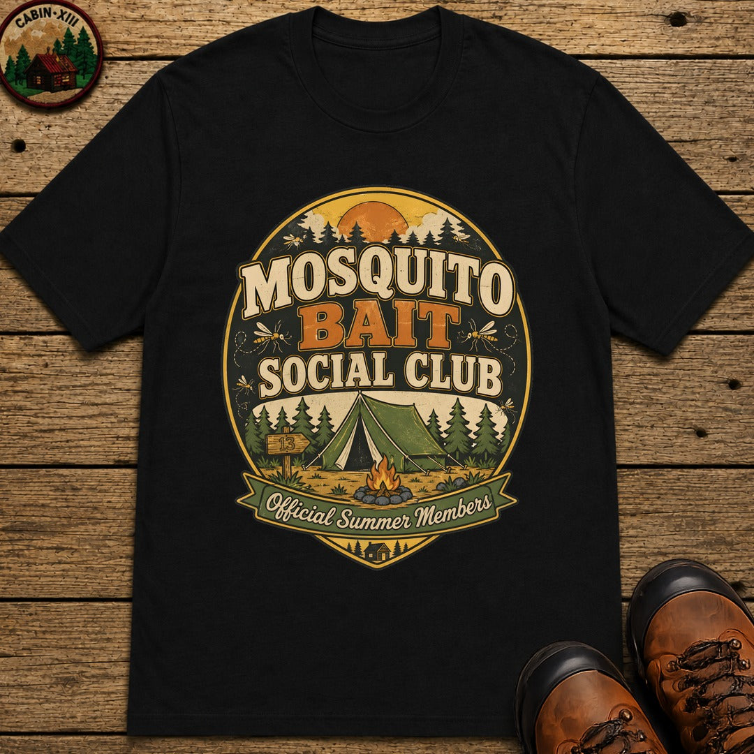 Mosquito Bait Social Club T Shirt - Black