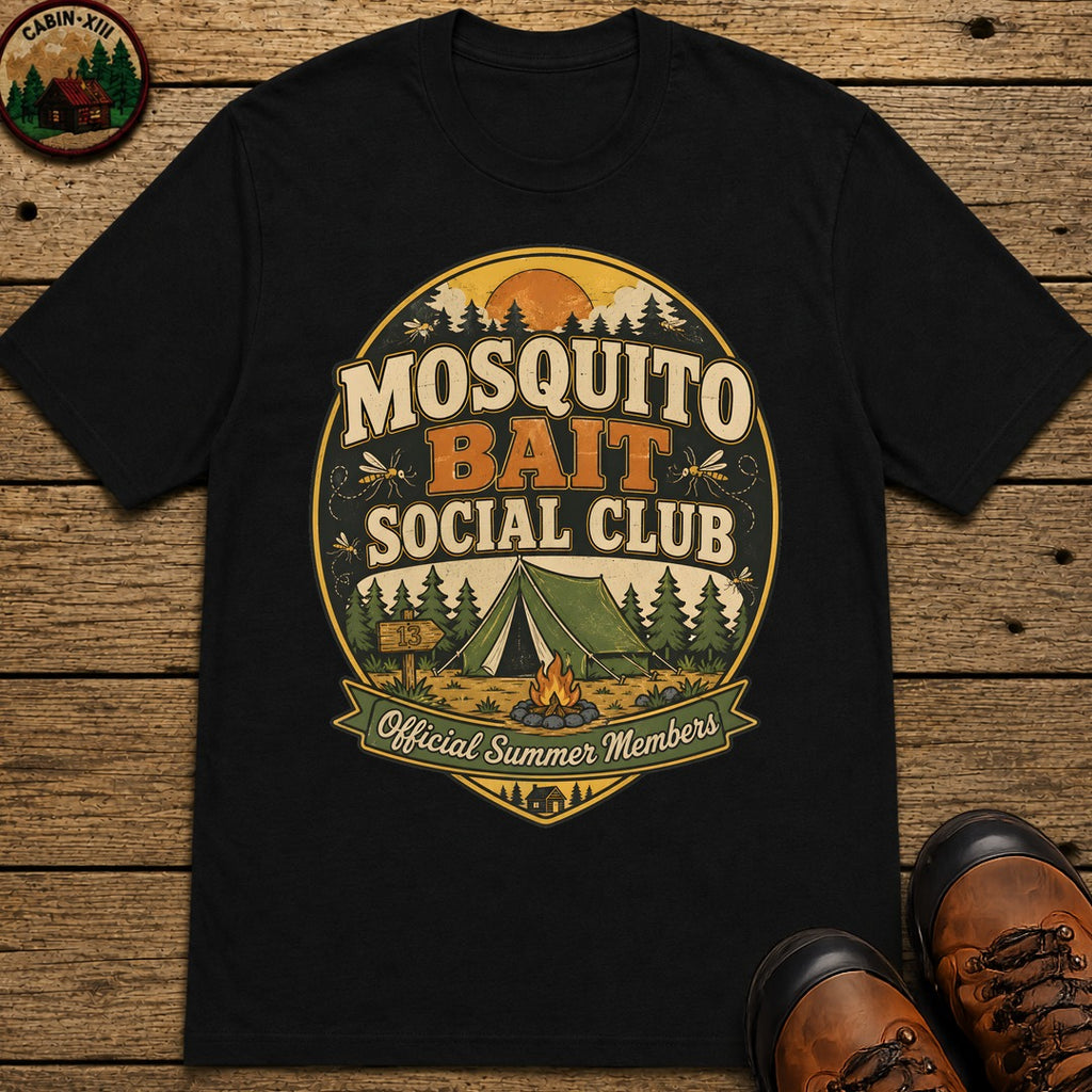 Mosquito Bait Social Club T Shirt - Black