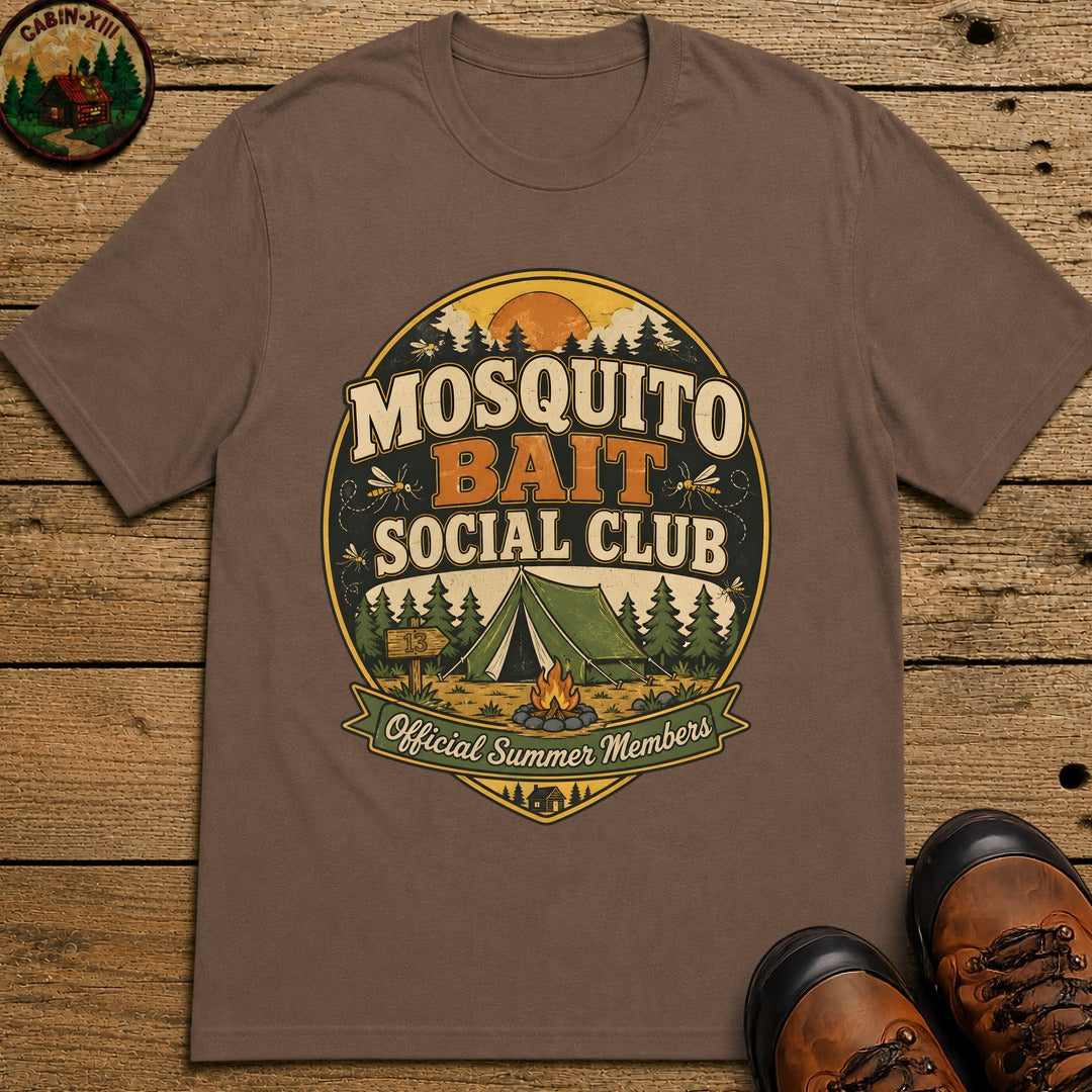 Mosquito Bait Social Club T Shirt - Espresso