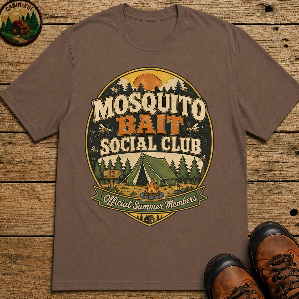 Mosquito Bait Social Club T Shirt - Espresso