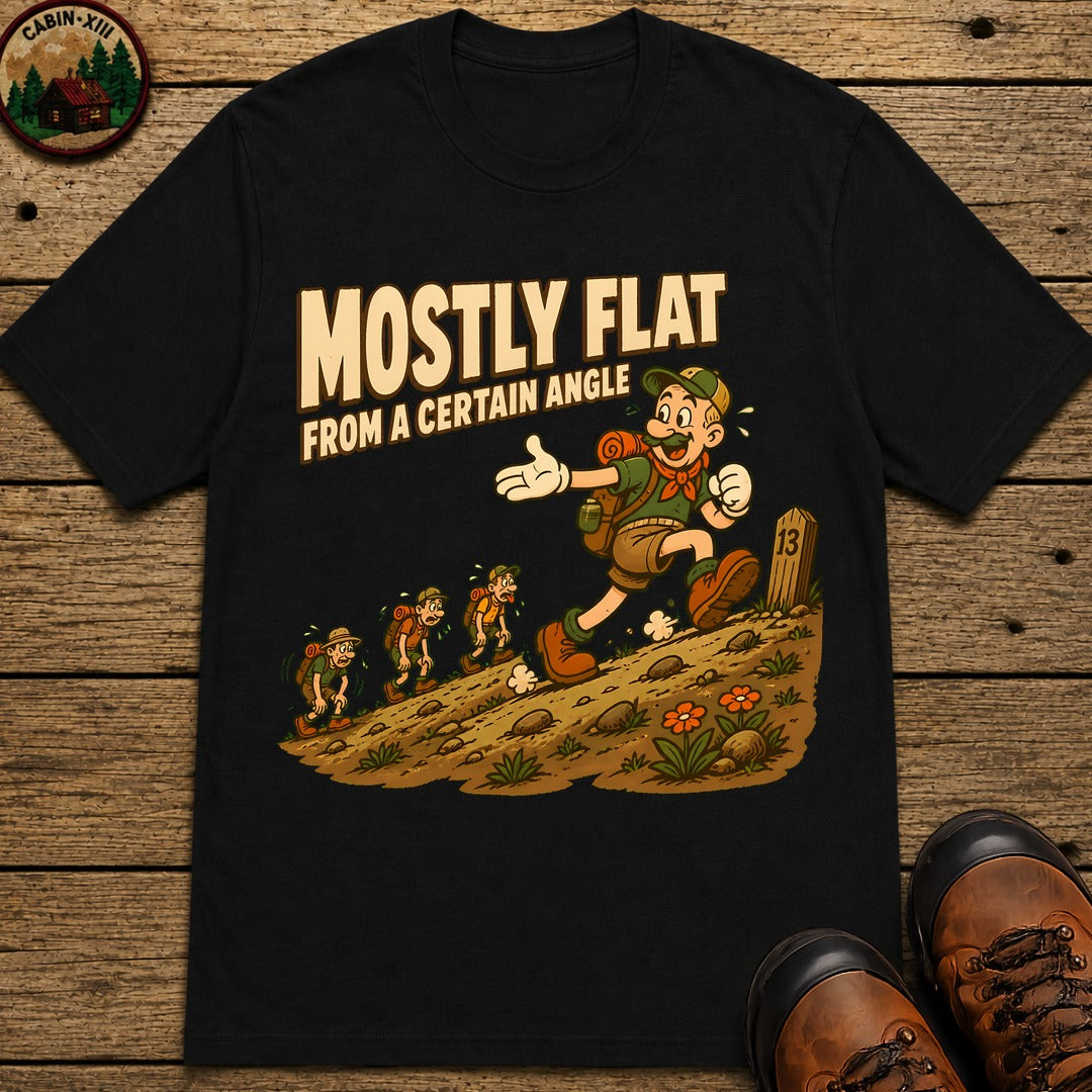 Mostly Flat T-Shirt - Black