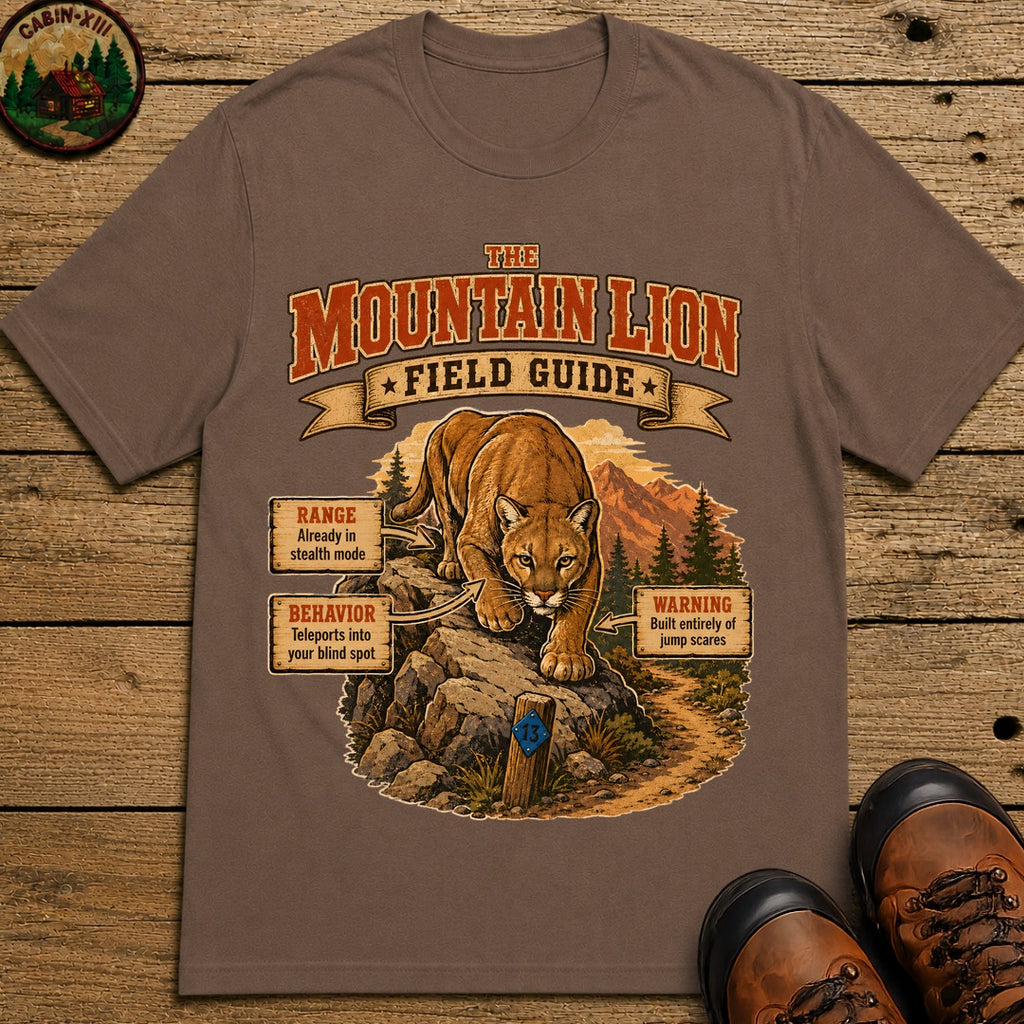Mountain Lion Field Guide T-Shirt - Espresso