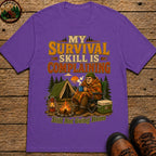 My Survival Skill Is Complaining T-Shirt - Grape