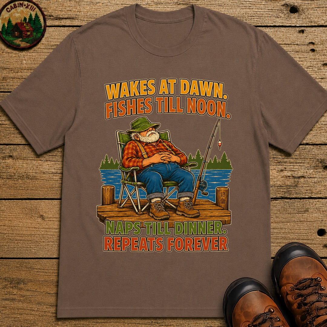 Naps Til Dinner T Shirt - Espresso