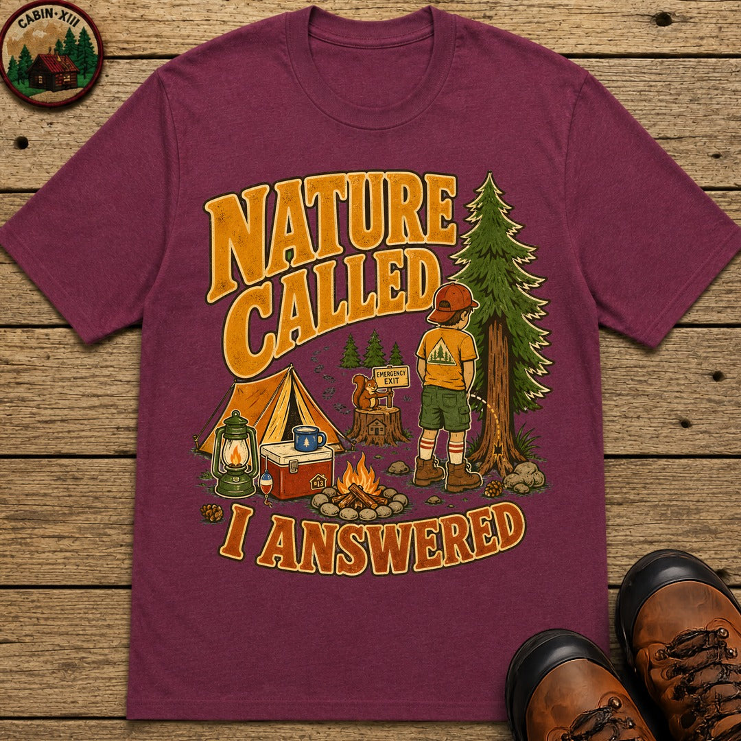 Nature Called T-Shirt - Berry