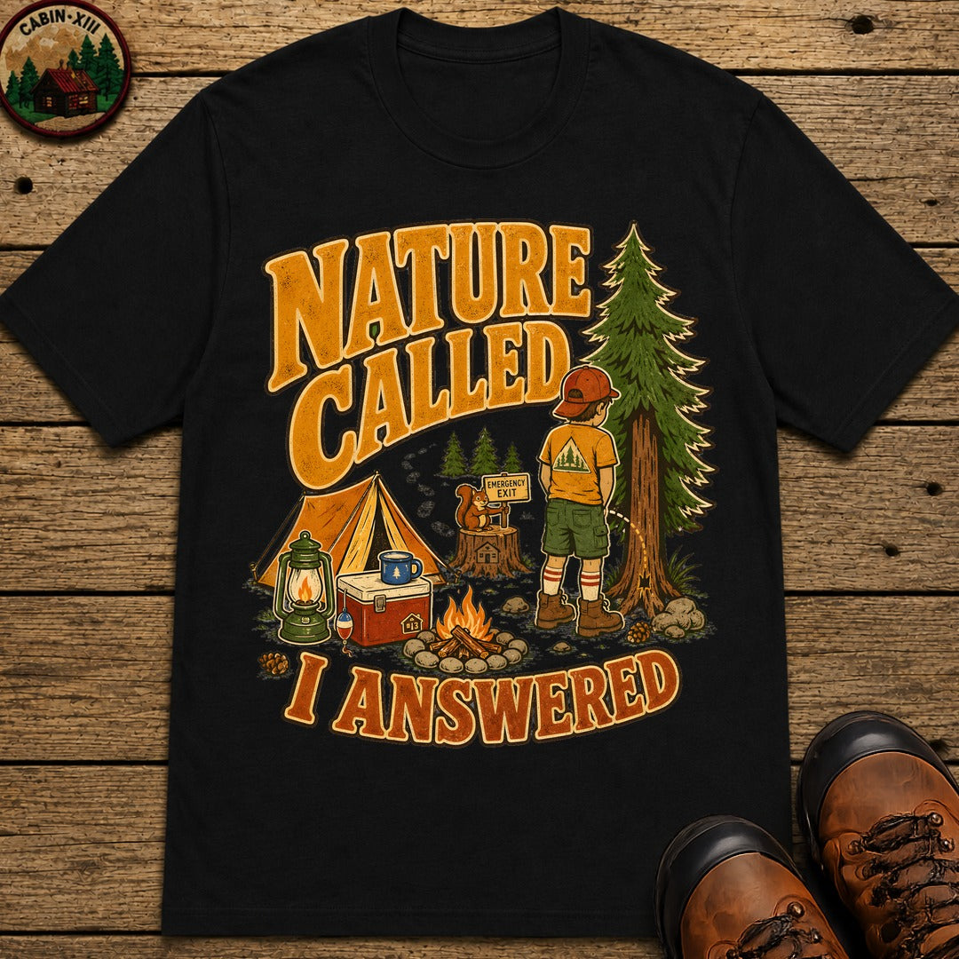 Nature Called T-Shirt - Black