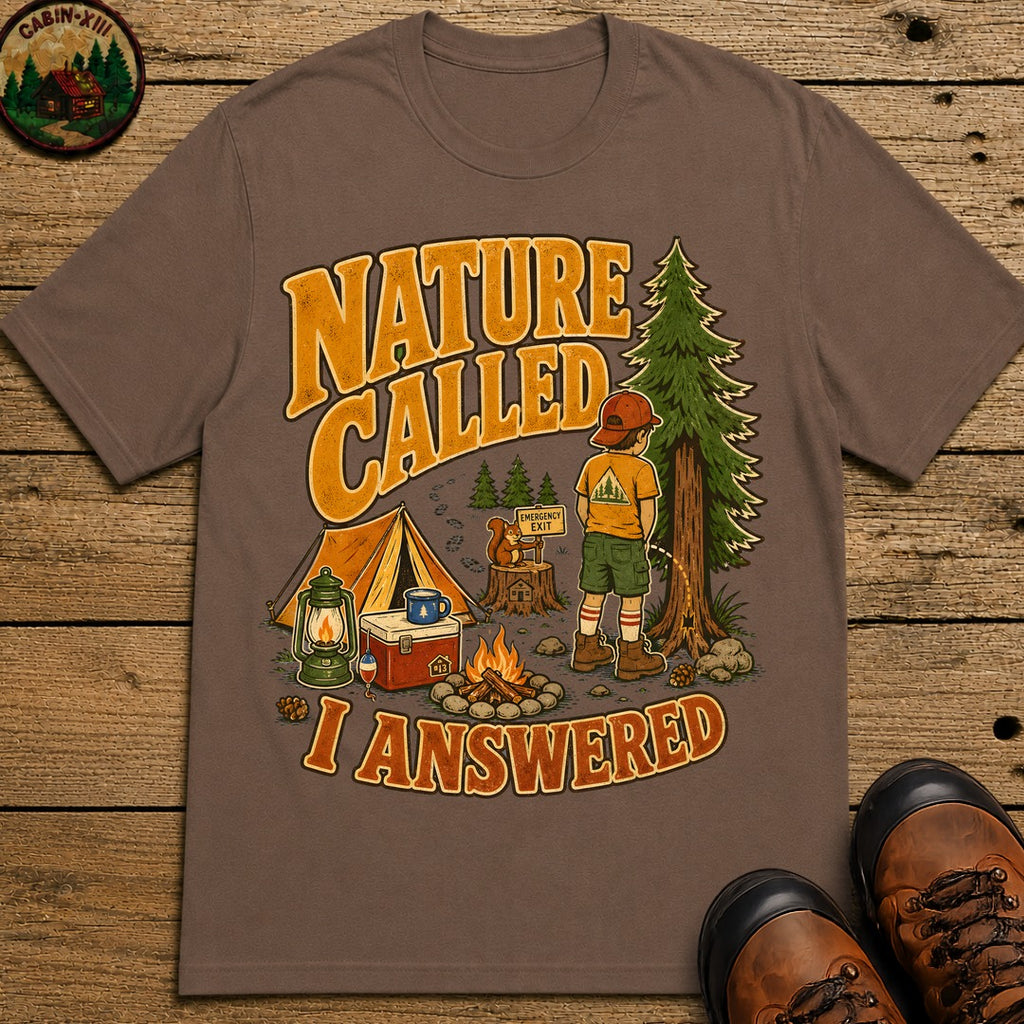 Nature Called T-Shirt - Espresso