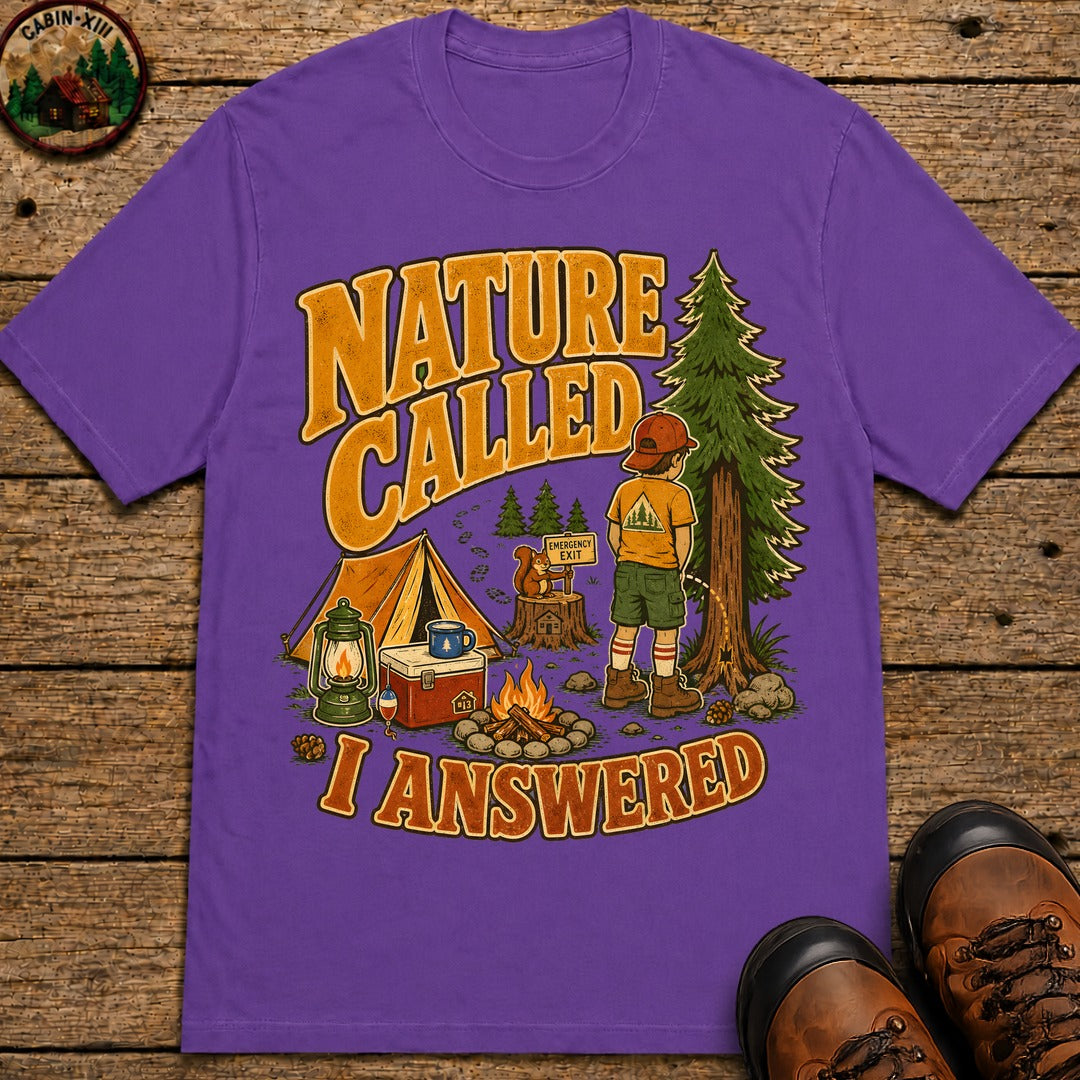 Nature Called T-Shirt - Grape
