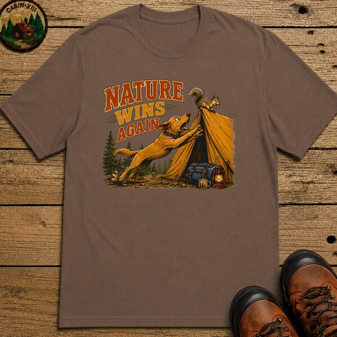 Nature Wins Again T-Shirt - Espresso